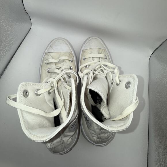 Size 7 - Converse Chuck Taylor All Star Lugged High White W - Picture 6 of 11